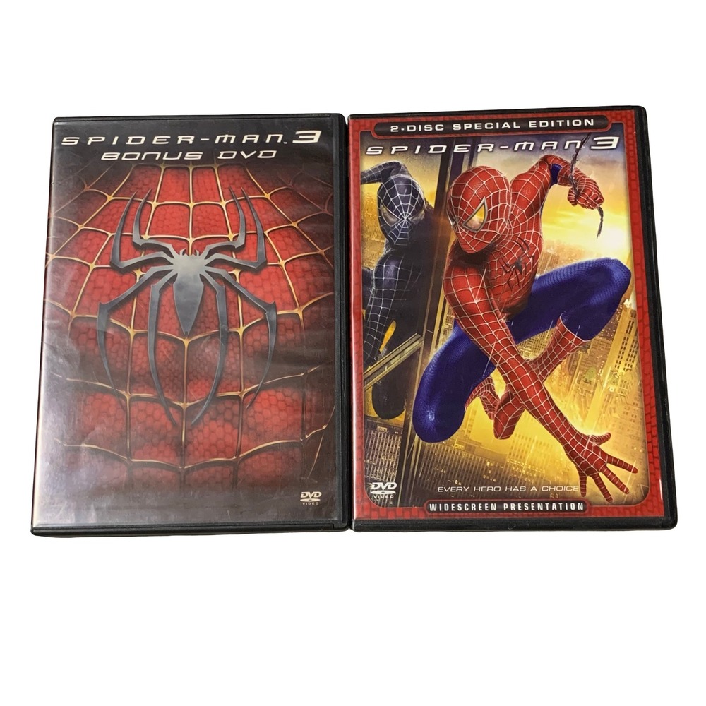 Spider-Man 3 DVD 2-Disc Special Edition Widescreen & Bonus DVD Marvel 2007 Movie